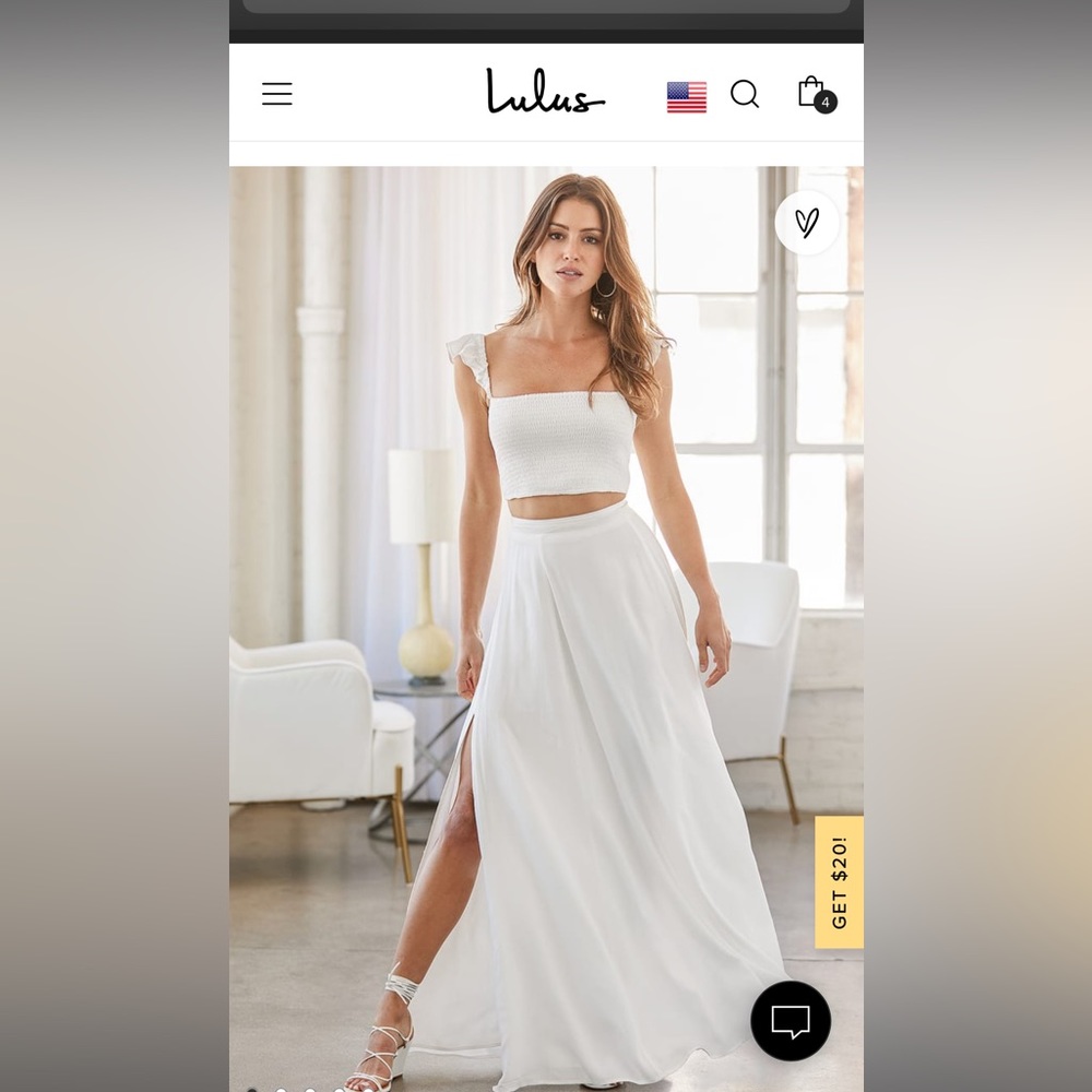 Two piece maxi set